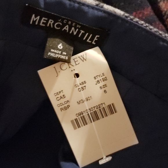 J.Crew Mercantile plaid ruffle wool blend mini 6 - Picture 5 of 7
